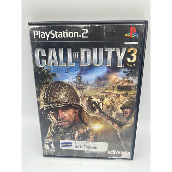 Call of Duty 3 (Sony PlayStation 2, 2006) No Manual - Fast Shipping! - Picture 1 of 7
